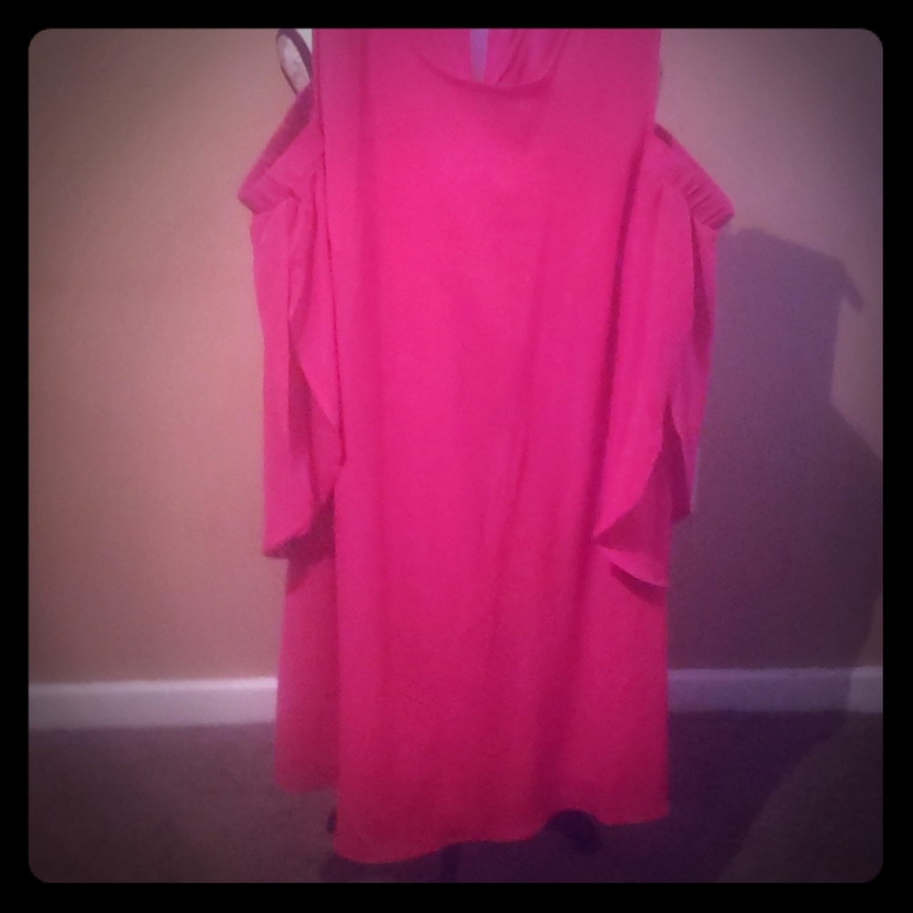 Red Dress Open shoulder